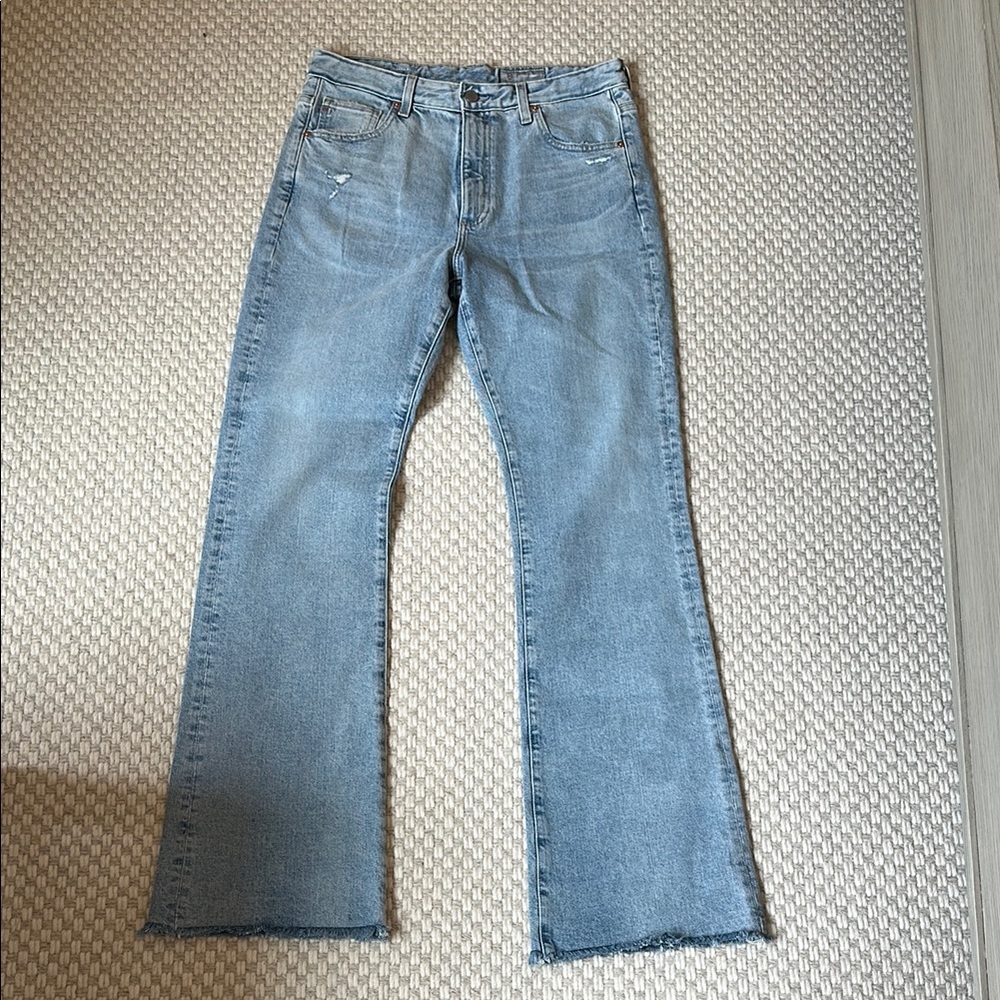 AG Adriano Goldschmied Light Blue Flare Jeans